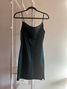 Green Mini Slip Dress